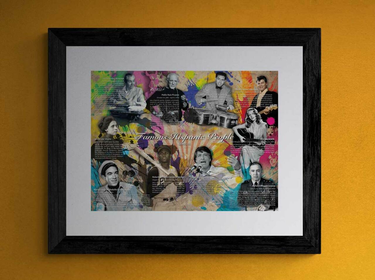 Famous Hispanic People Poster Series 01
