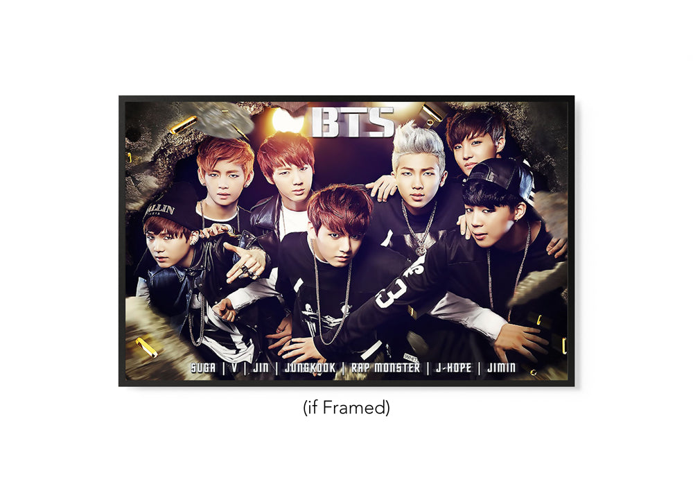 BTS Poster Bangtan Boys Art for Walls