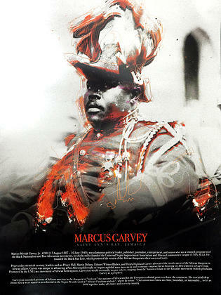 Marcus Garvey Poster with Biography (18x24)