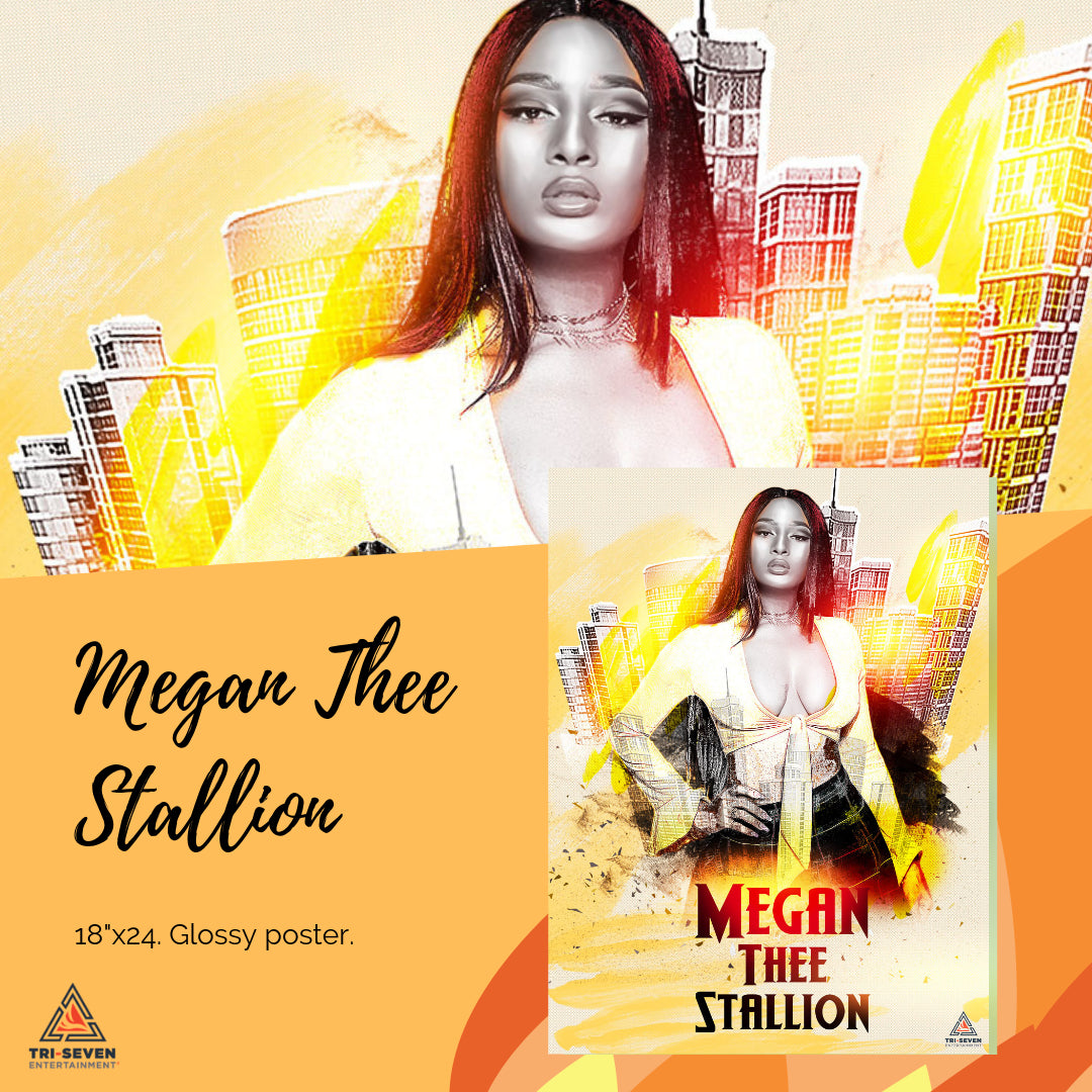 Megan Thee Stallion Poster Wall Art Print