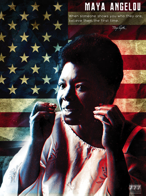 Maya Angelou Poster When Someone Shows You Who They Are Quote