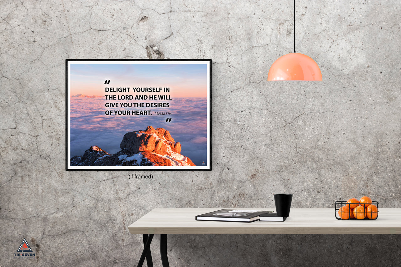 Psalm 37:4 wall art