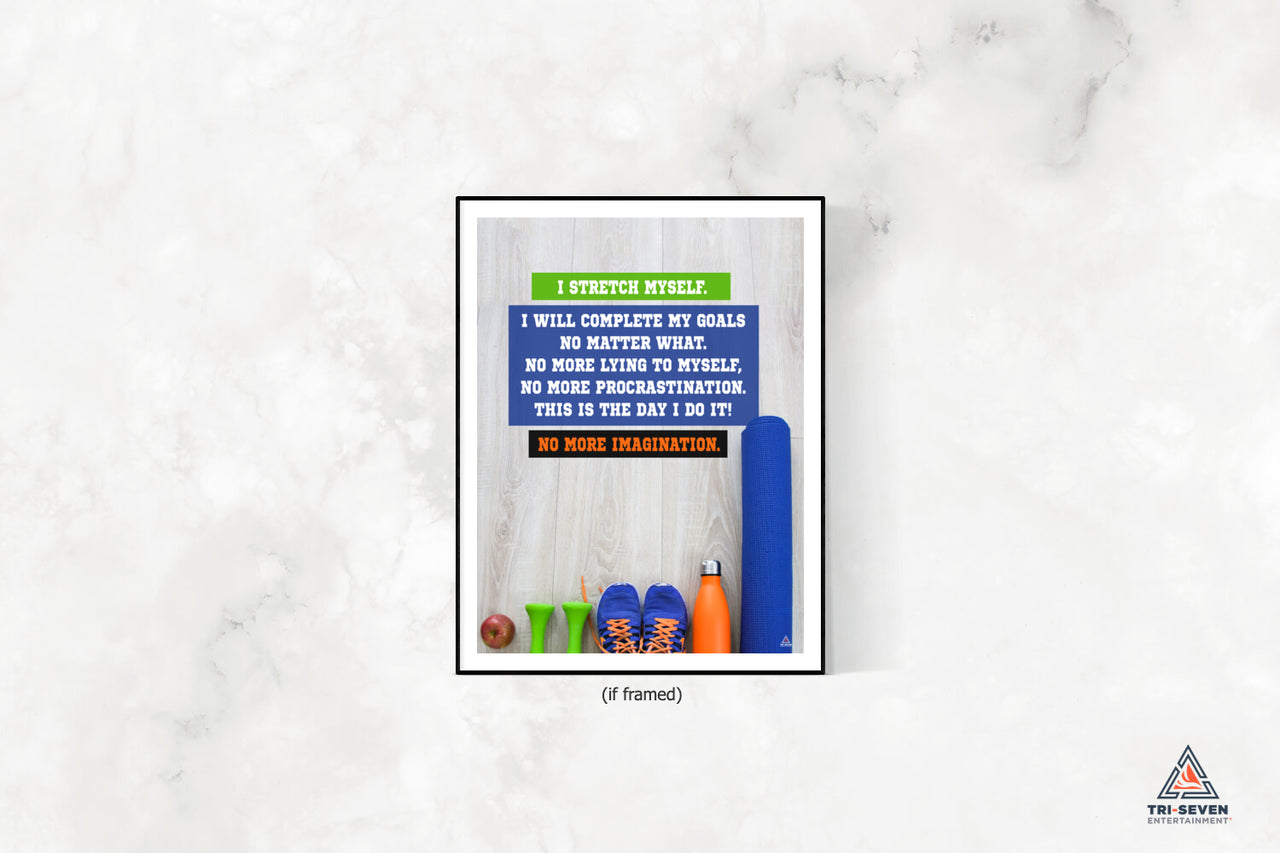 motivational fitness poster quote