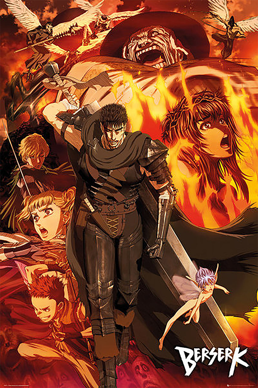 Berserk Poster Manga Anime TV Show Large Wall Art Print (24