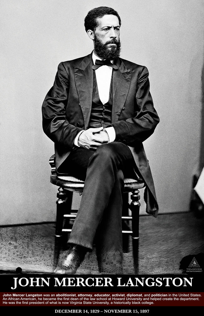 John Mercer Langston Poster Black History Print