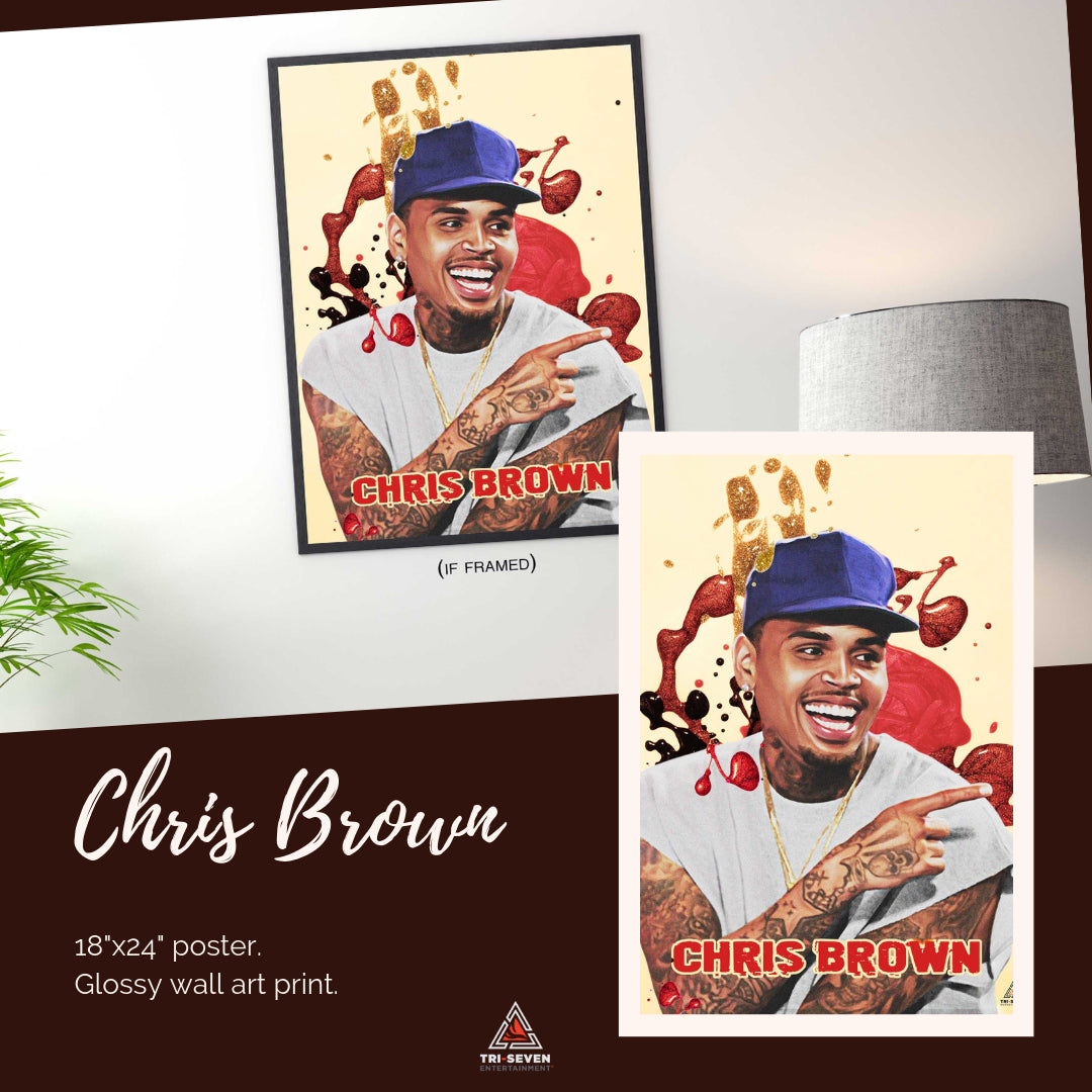 Chris Brown Poster Wall Art Print