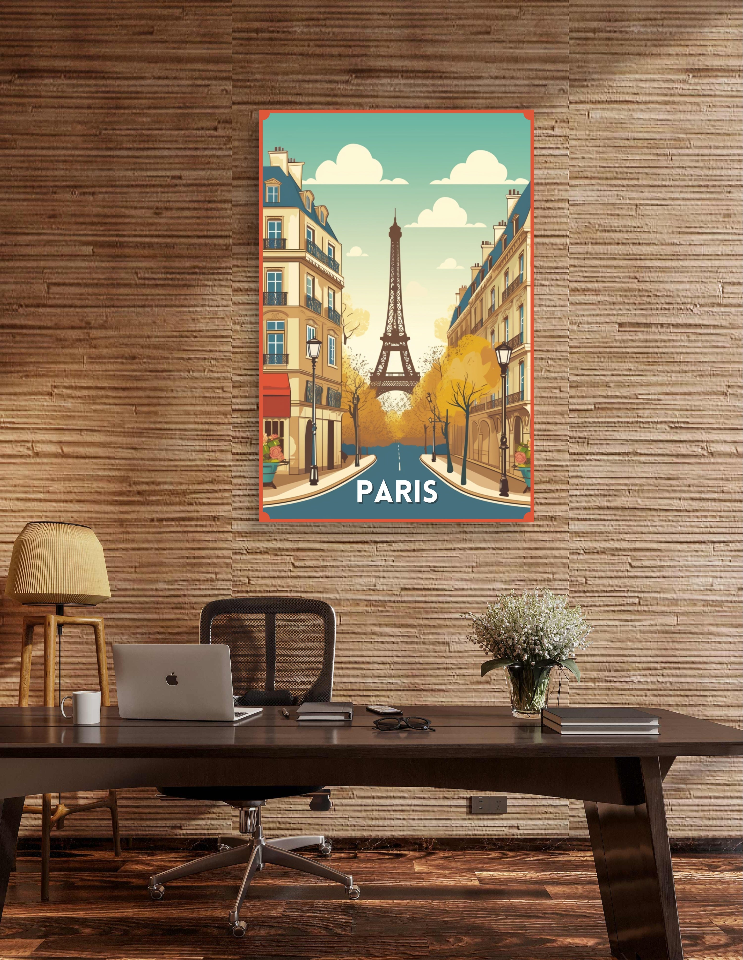 Paris Poster Eiffel Tower Wall Art Print