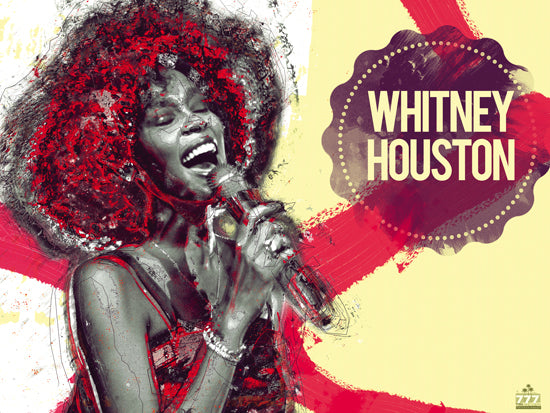Whitney Houston poster.