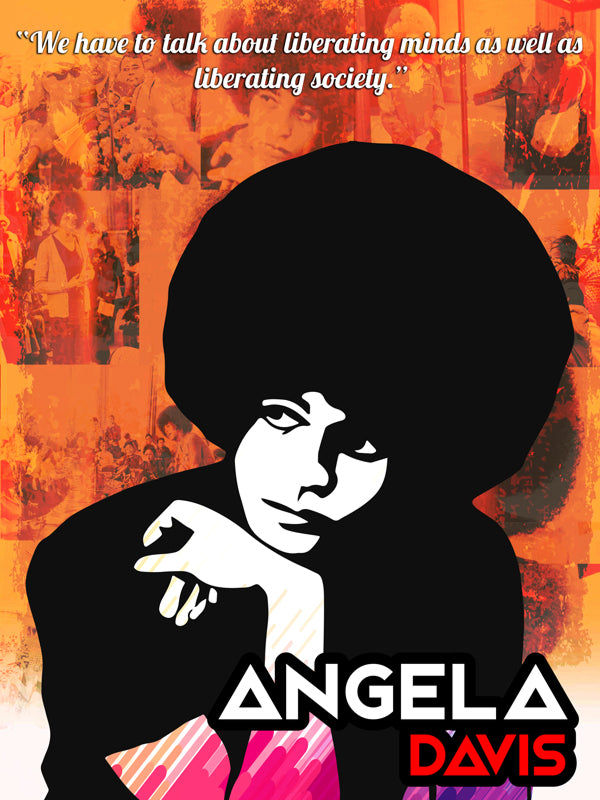 Angela Davis Poster Liberate Minds and Society Art Print (18x24)