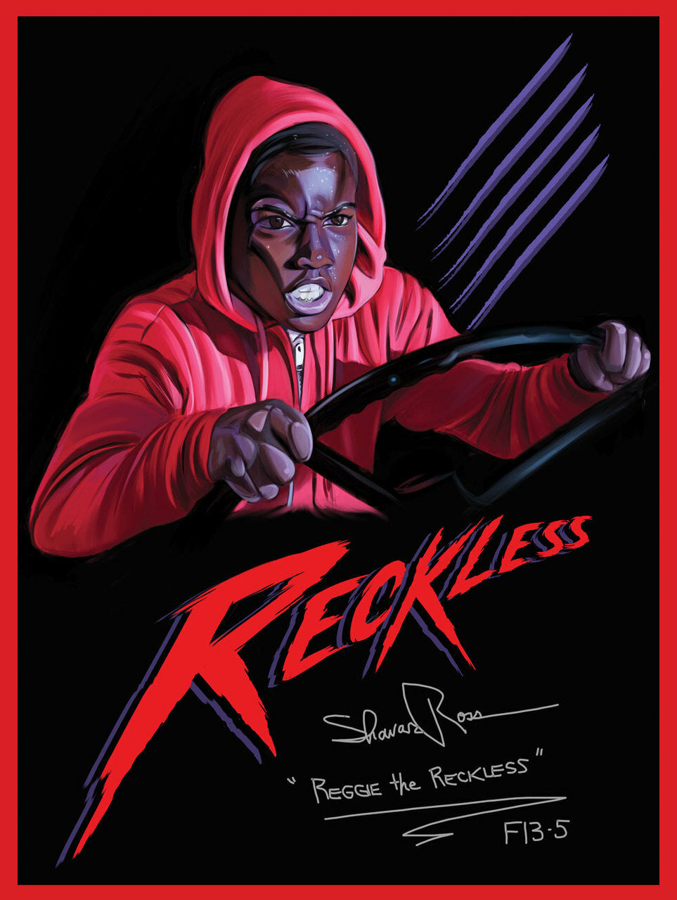 Signed Shavar Ross Reggie The Reckless Poster