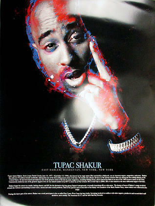 Tupac Shakur Poster with Biography (18x24)