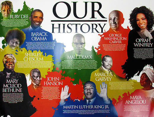Our Black History Poster African American (18x24)