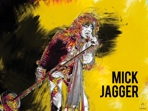 Mick Jagger Poster Music Wall Art Print