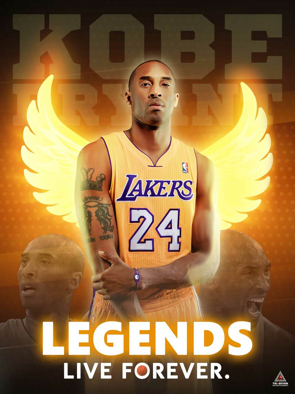 Kobe Bryant poster-legends live forever