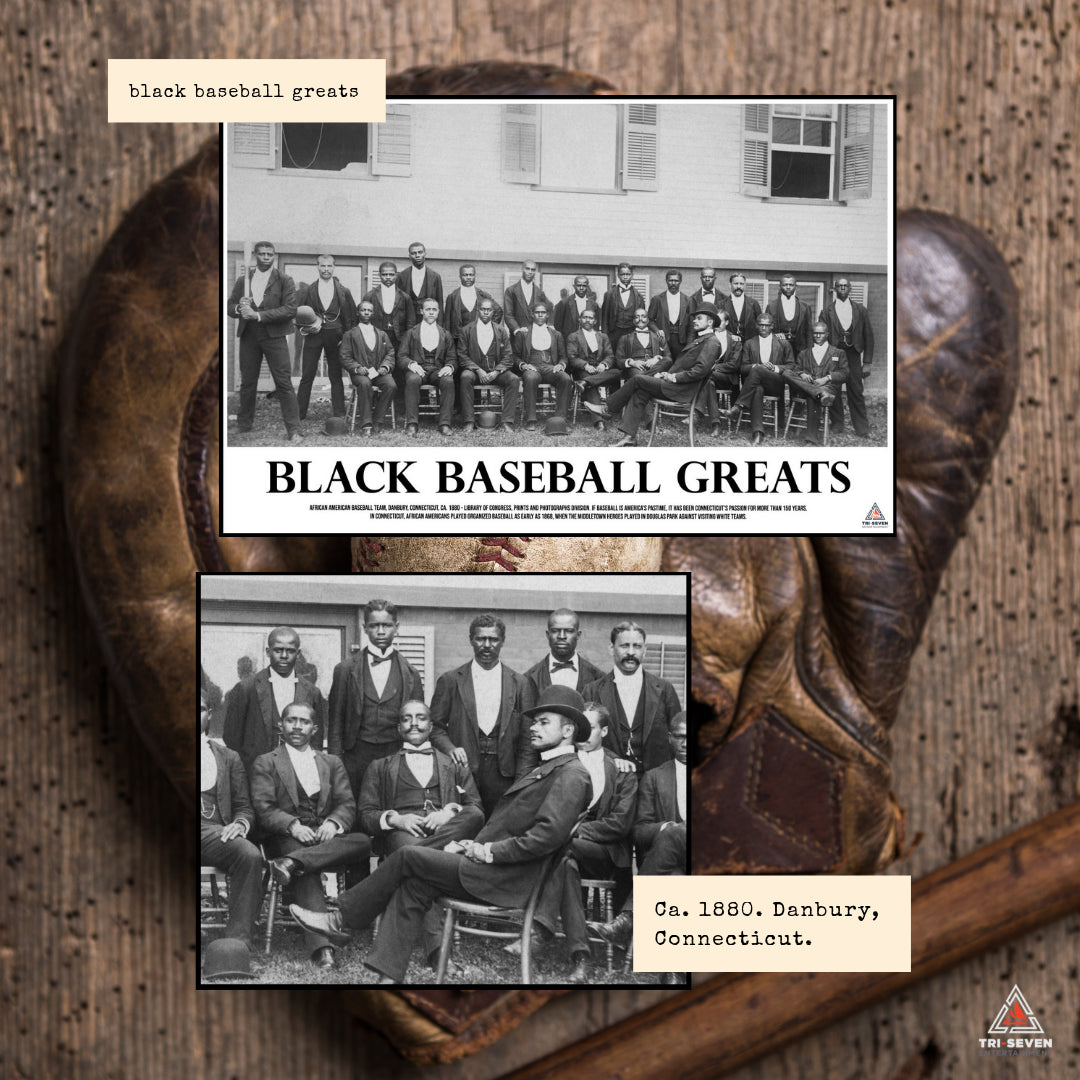 Black Baseball Greats Poster African American History