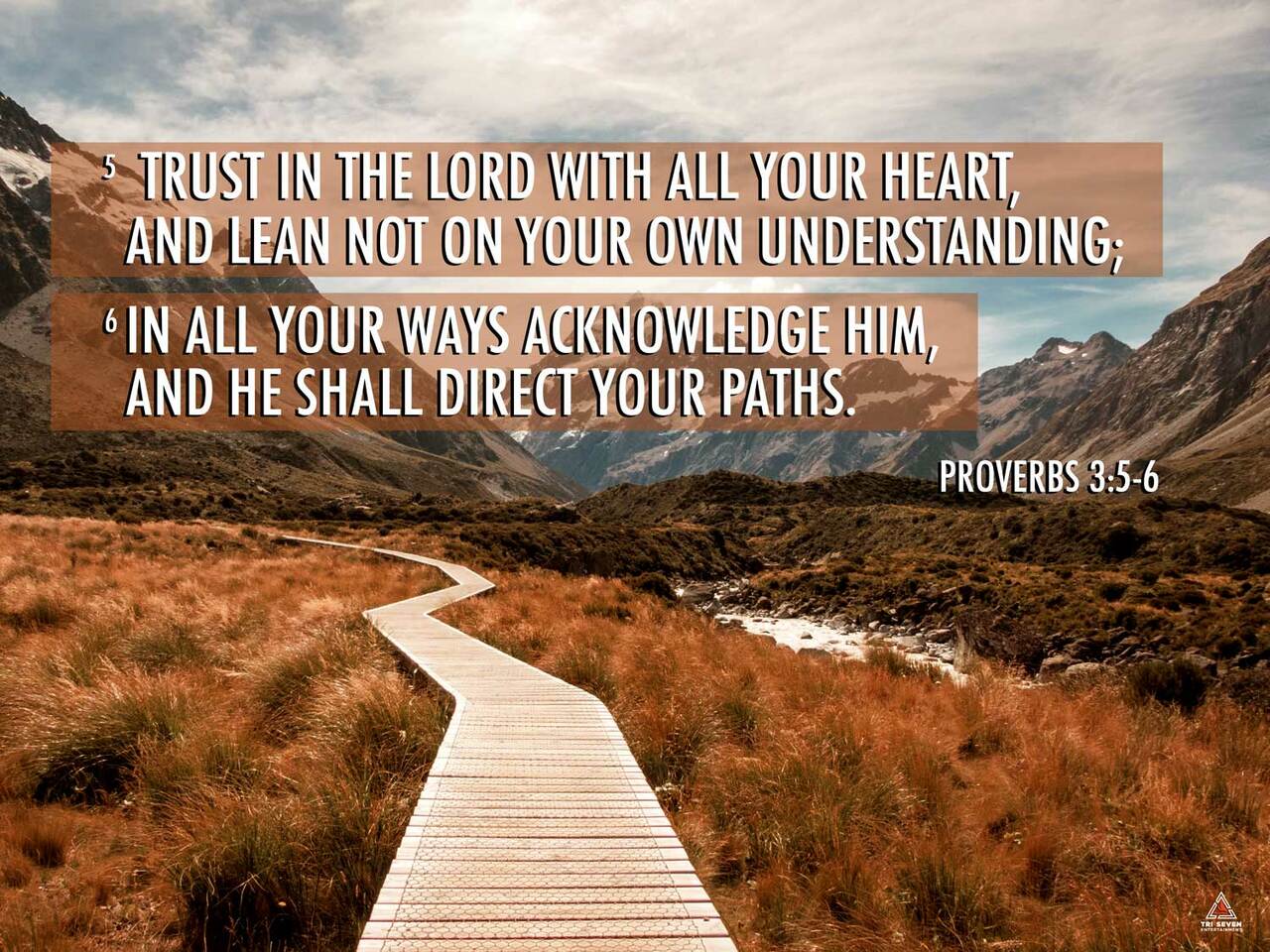 Proverbs 3:5-6 Poster Trust in the Lord
