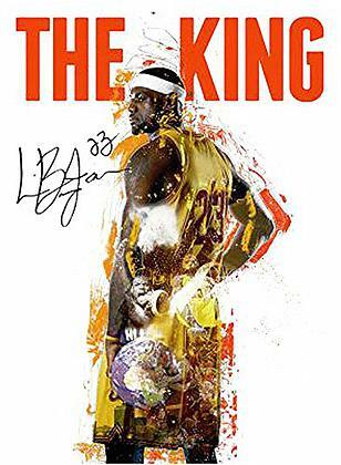 LeBron James Poster Cavaliers 23 King (18x24)