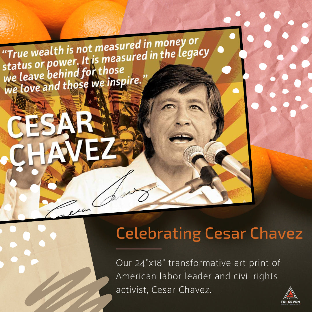 Cesar Chavez Poster Quote Labor Activist Education Art Print