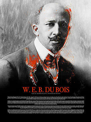 W.E.B. Du Bois Poster w/ Bio Black History (18x24)
