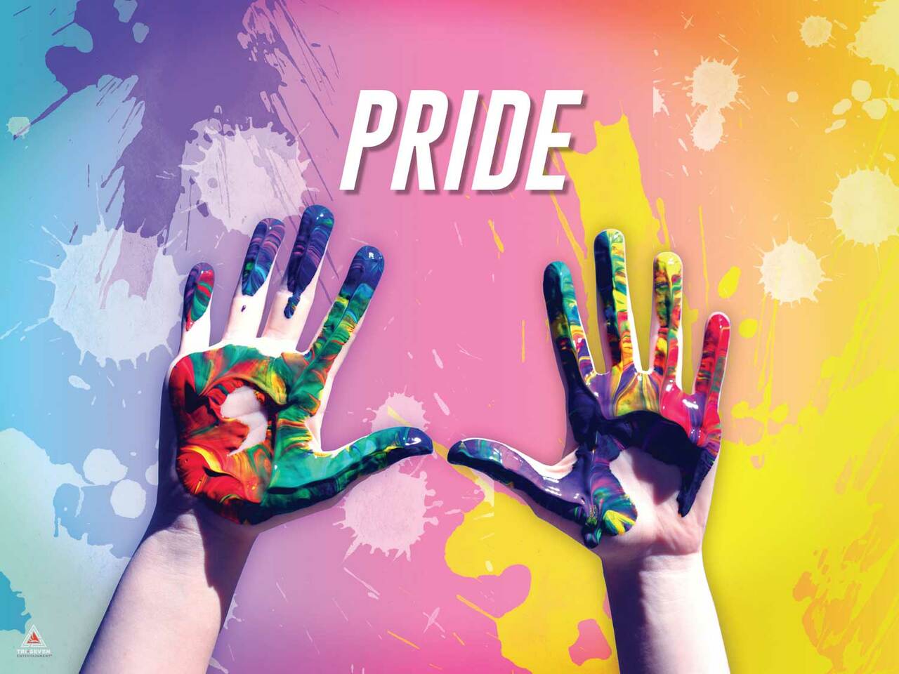 LGBTQ Poster Pride Hands Colors Wall Art Print