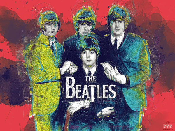 The Beatles Poster Music Wall Art Print