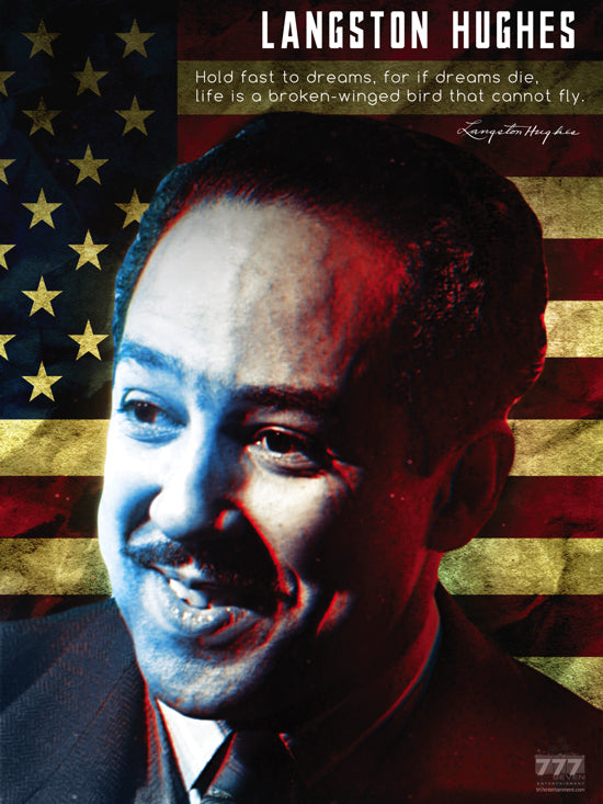Langston Hughes Poster Hold Fast to Dreams Classroom Quote