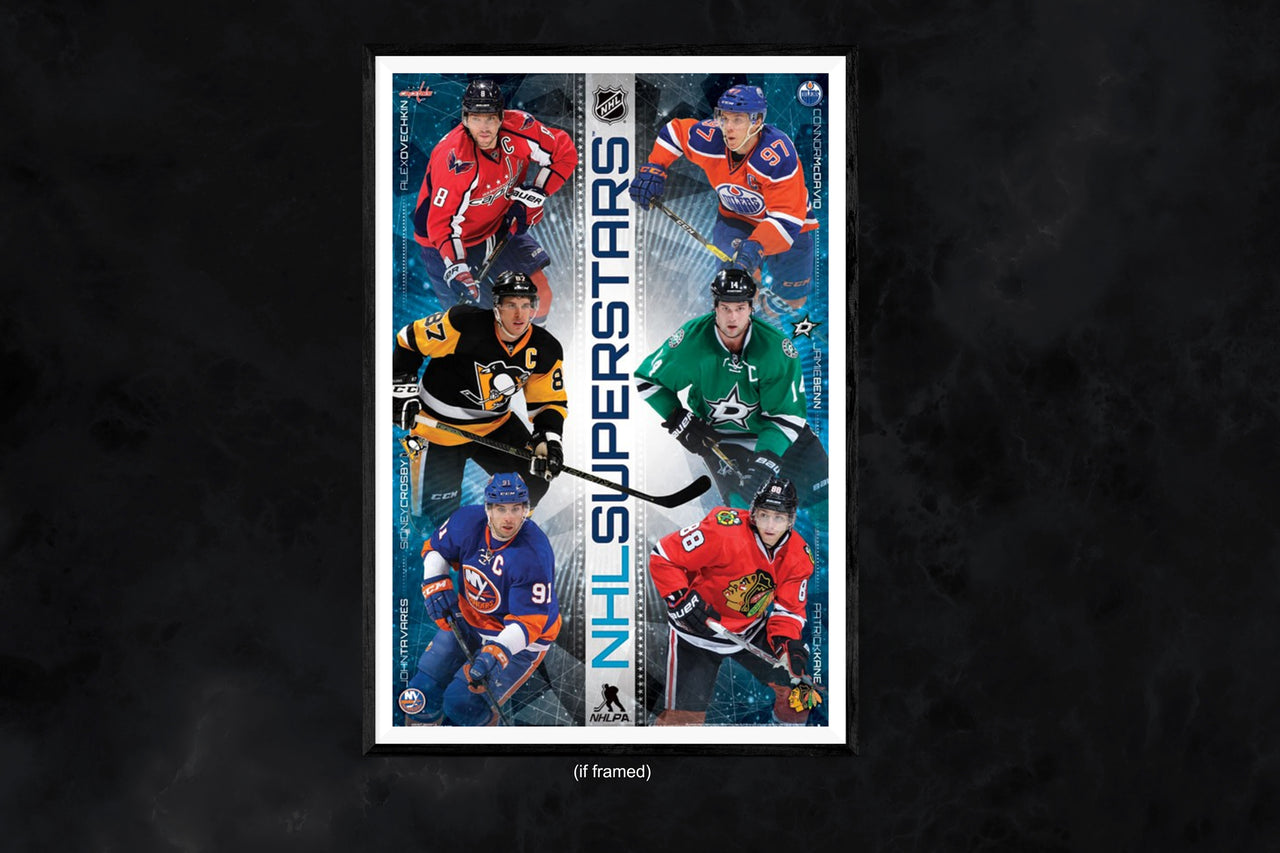NHL Superstars Poster Hockey Wall Art Print