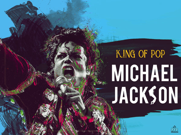 Michael Jackson King of Pop Music Poster.