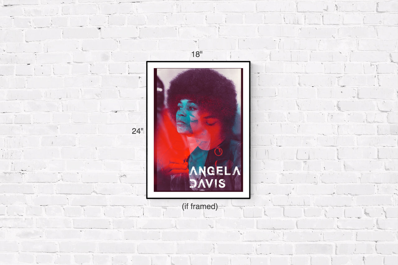 Angela Davis retro poster.