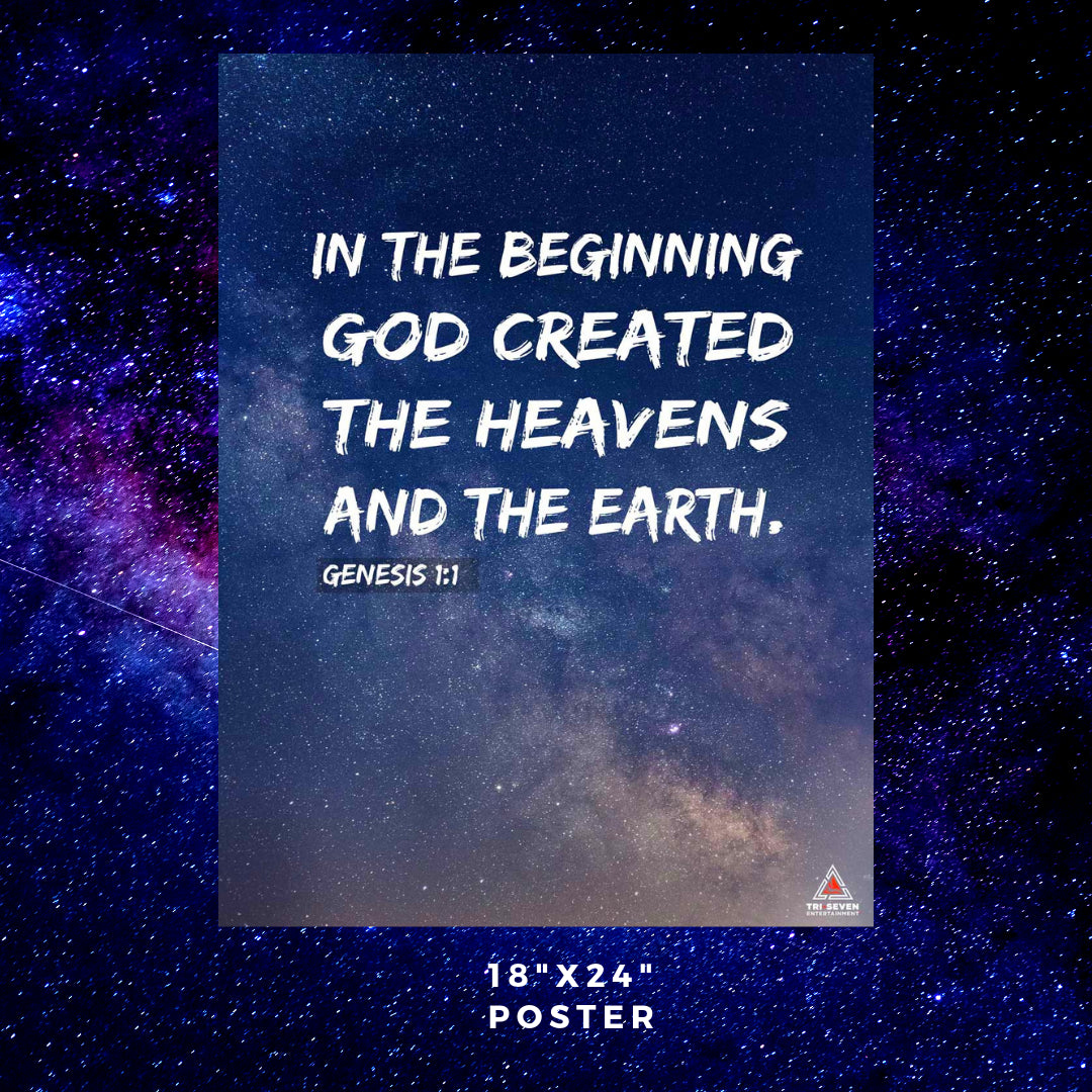 Genesis 1:1 Poster In the Beginning