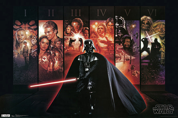Star Wars Darth Vader Poster Episodes