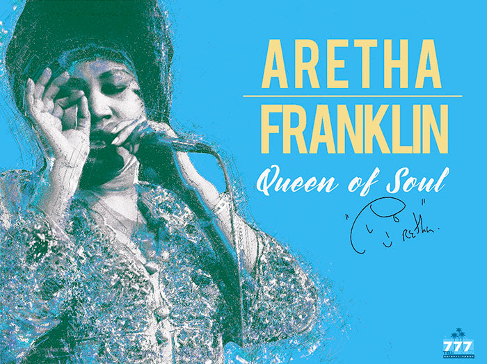 Aretha Franklin Poster Queen of Soul Music Art Print (24"x18")
