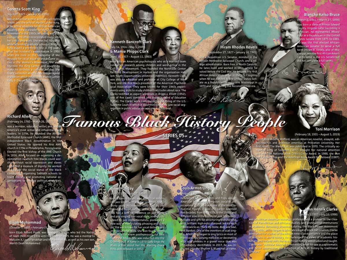  Famous Black History People Poster Series 05