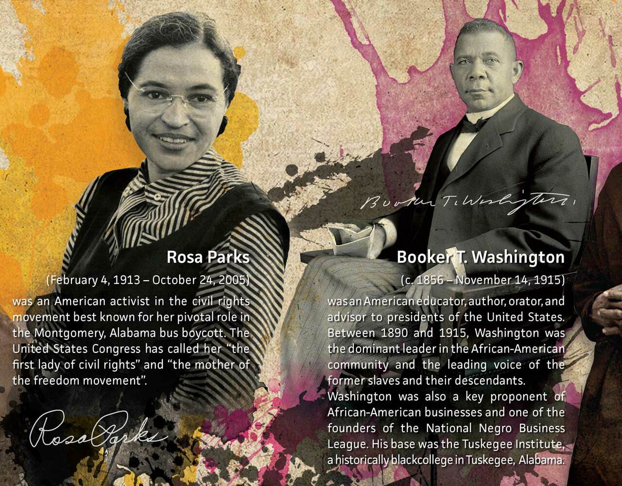 Rosa Parks and Booker T Washington