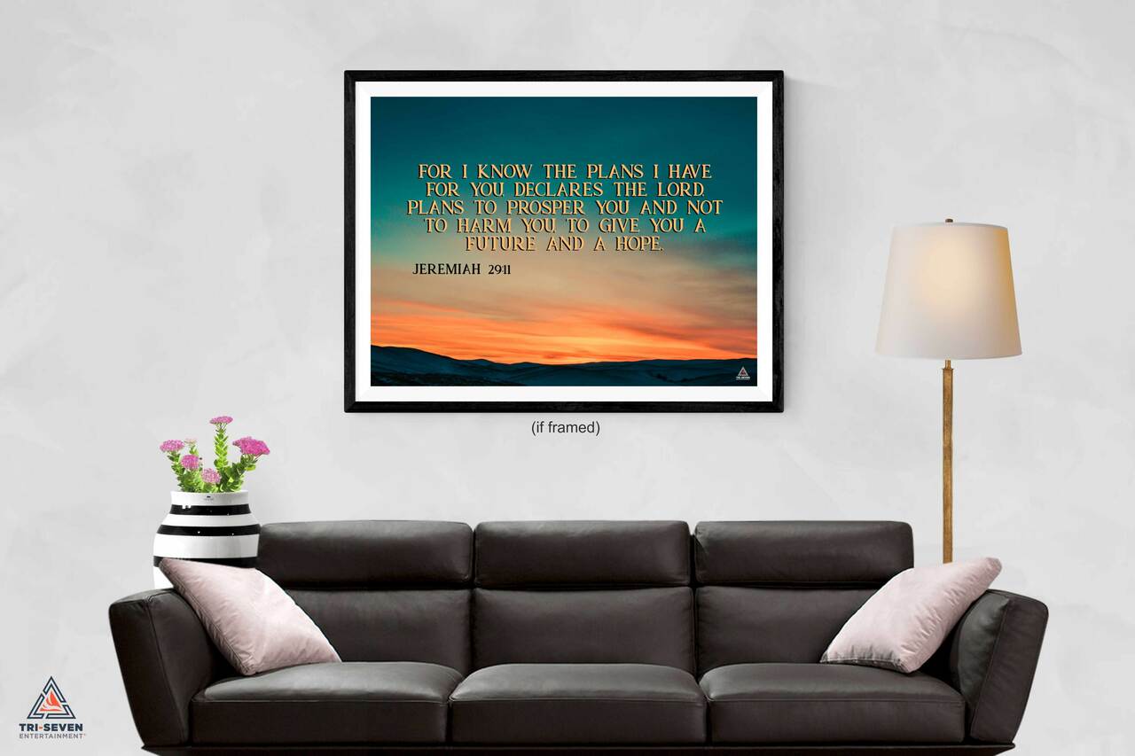 Jeremiah 29:11 Poster A Future and A Hope