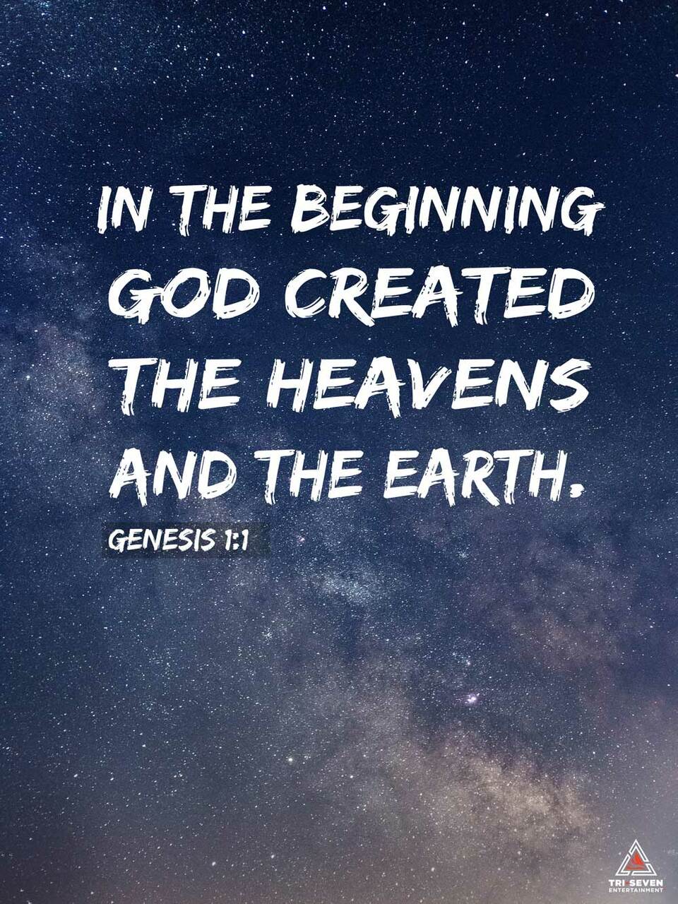 Genesis 1:1 Poster In the Beginning