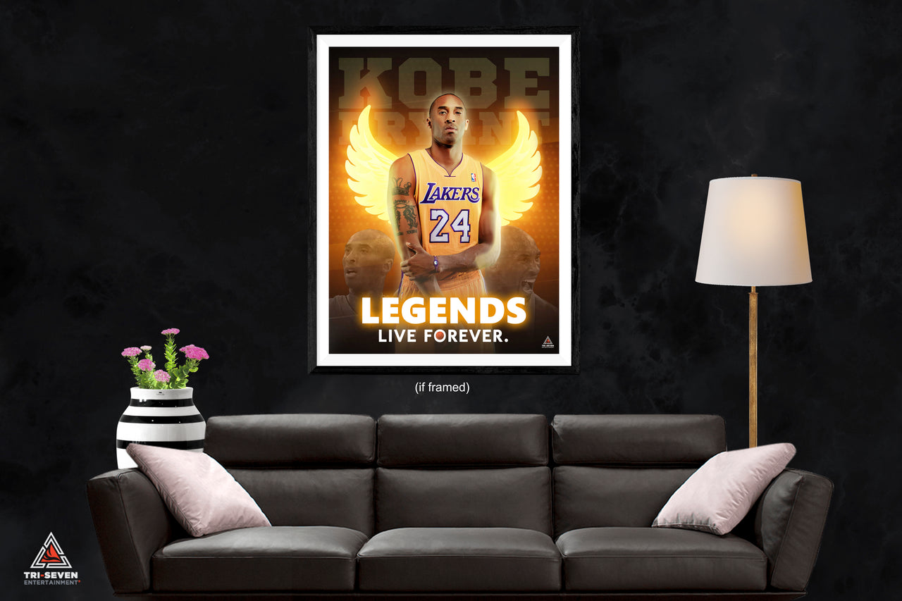 Kobe Bryant wall art-legends live forever