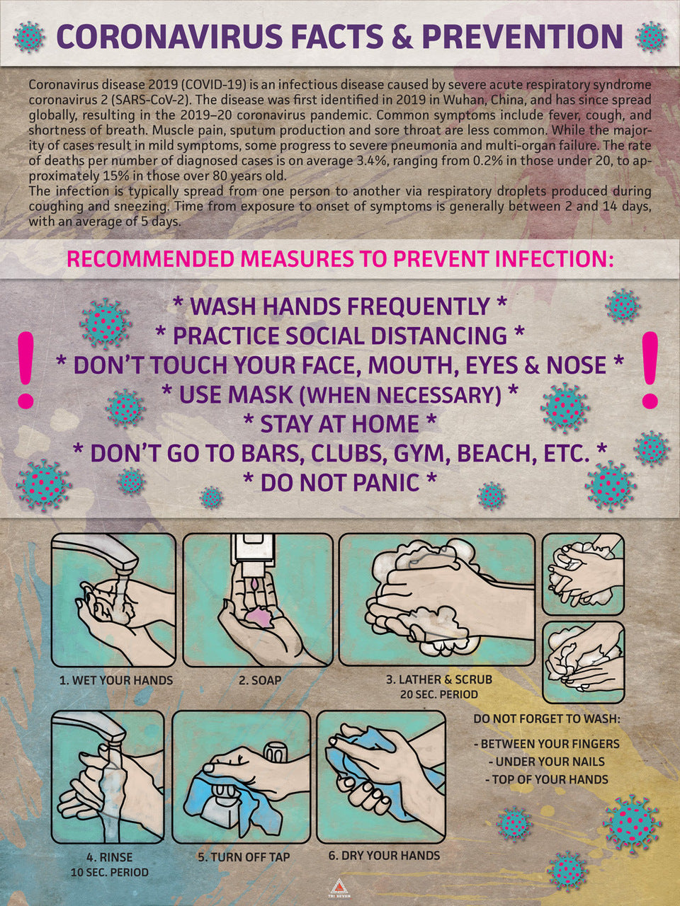 COVID-19 Poster Facts and Prevention