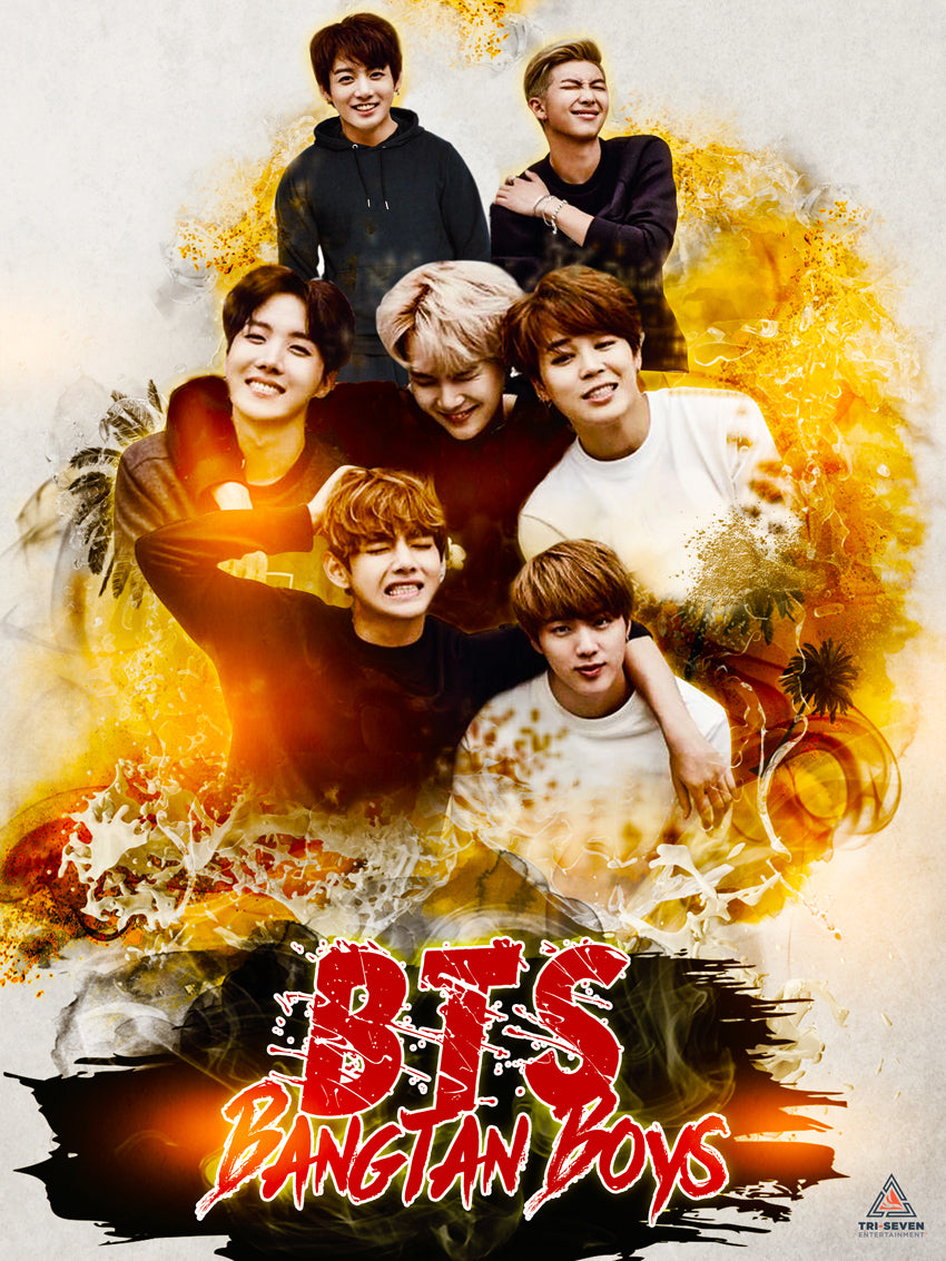 BTS Poster Bangtan Boys Wall Art Print