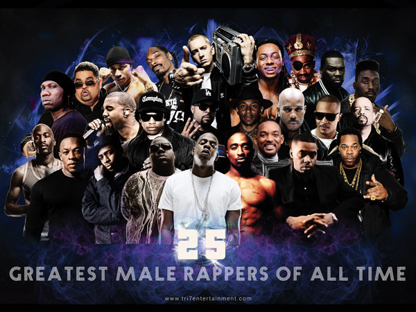 25 Greatest Male Rappers of All Time Poster (24