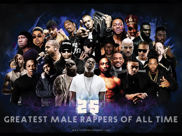 25 greatest rappers of all time poster
